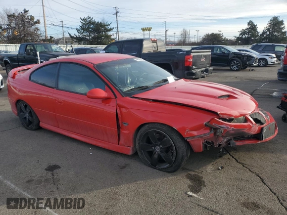 2006 Pontiac GTO z VIN 6G2VX12U06L561062, wystawiony jako Copart lot #44526895 z przebiegiem 73 242 mil mil oraz Szkody całkowita. Historia ofert i sprzedaży dostępna na DreamBid. Obrazek 4.
