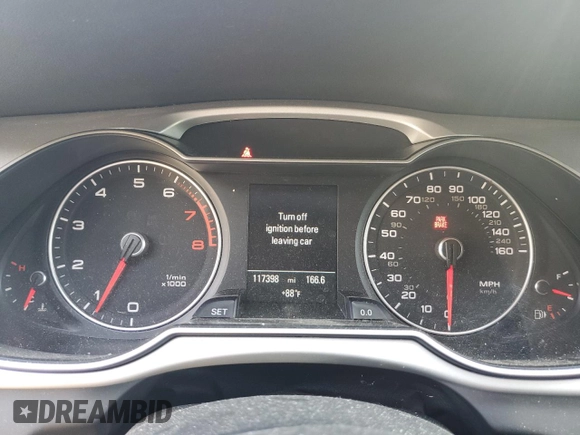 2015 Audi A4 Prestige with VIN WAUMFAFL1FN040488, listed as a Copart auction lot 63304193 with 117,398 mi miles. Bid and sale history available at carsss.com. Image 9.