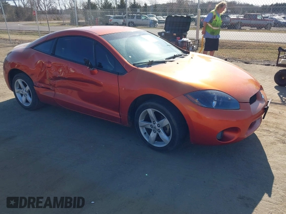 2007 Mitsubishi Eclipse GS with VIN 4A3AK24FX7E013700, listed as a IAAI auction lot 41731979 with 71,490 mi miles. Bid and sale history available at carsss.com. Image 1.