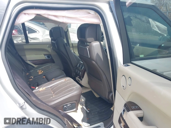 2015 Land Rover Range Rover Supercharged Autobiography with VIN SALGV2TF7FA214068, listed as a IAAI auction lot 42036693 with 79,905 mi miles. Bid and sale history available at carsss.com. Image 8.