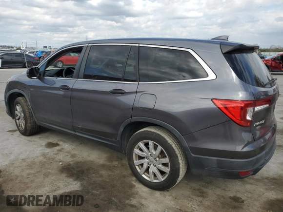 2019 Honda Pilot LX with VIN 5FNYF5H14KB035513, listed as a Copart auction lot 45879025 with 70,124 mi miles and Salvage Title. Bid and sale history available at DreamBid. Image 2.