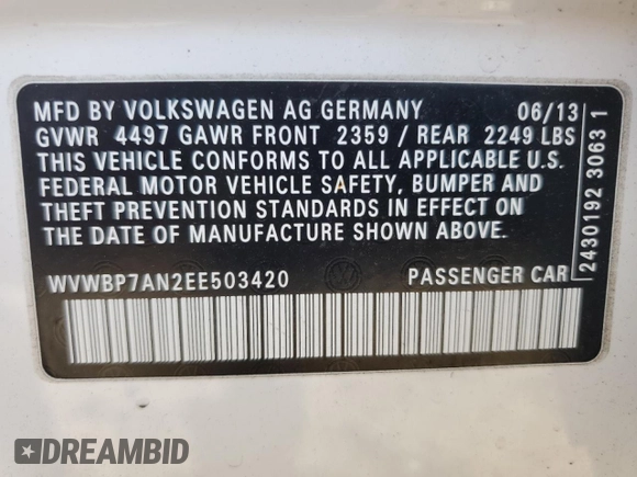 2014 Volkswagen CC R-Line with VIN WVWBP7AN2EE503420, listed as a Copart auction lot 77744894 with 99,679 mi miles and Salvage Title. Bid and sale history available at carsss.com. Image 15.