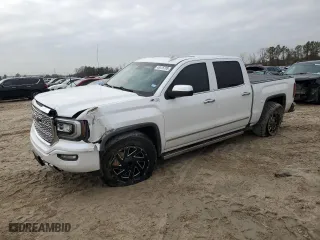 2018 GMC Sierra 1500 Denali with VIN 3GTU2PEJ4JG578976, listed as a Copart auction lot 43475705 with 96,342 mi miles and Salvage Title. Bid and sale history available at carsss.com. Image 1.