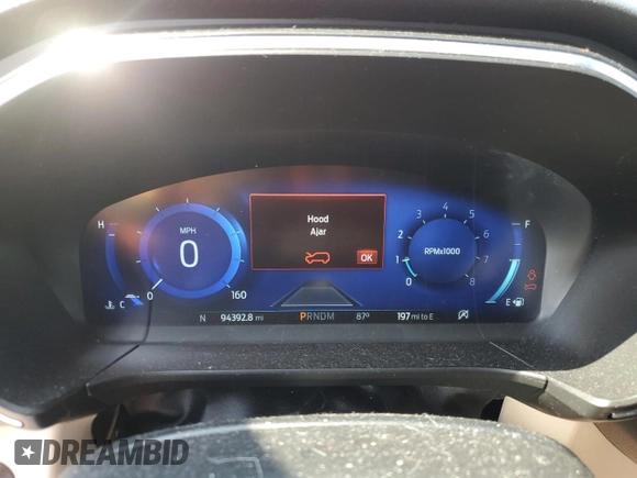 2020 Ford Escape Titanium with VIN 1FMCU9J95LUB28584, listed as a Copart auction lot 59967785 with 94,392 mi miles and Salvage title. Bid and sale history available at DreamBid. Image 9.