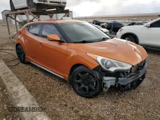 2014 Hyundai Veloster Turbo with VIN KMHTC6AE4EU193525, listed as a Copart auction lot 47676345 with 170,415 mi miles and Clean Title. Bid and sale history available at carsss.com. Image 4.