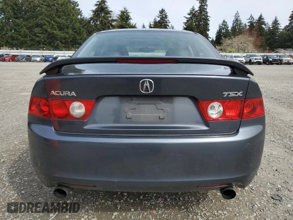2004 Acura TSX w/Navigation with VIN JH4CL96944C038221, listed as a Copart auction lot 52618785 with 240,947 mi miles and Salvage Title. Bid and sale history available at carsss.com. Image 6.