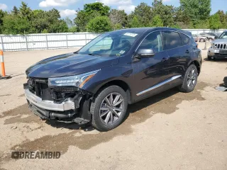 2020 Acura RDX Technology with VIN 5J8TC1H52LL012696, listed as a Copart auction lot 56719735 with 46,736 mi miles and Salvage title. Bid and sale history available at DreamBid. Image 1.