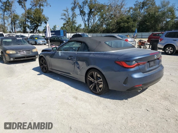 2024 BMW 4 Series 430i z VIN WBA23AT09RCP53441, wystawiony jako Copart lot #44187675 z przebiegiem 9 297 mil mil oraz Szkoda całkowita • Salvage title. Historia ofert i sprzedaży dostępna na DreamBid. Obrazek 2.