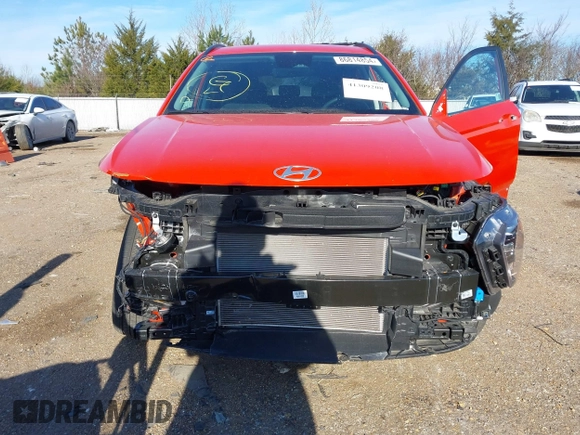 2024 Hyundai Kona SEL with VIN KM8HBCABXRU096414, listed as a IAAI auction lot 41309208 with 7,765 mi miles and . Bid and sale history available at DreamBid. Image 6.