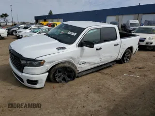 2025 Ram 1500 Big Horn with VIN 1C6RRFFG9SN589647, listed as a Copart auction lot 52282245 with 14,887 mi miles and Salvage title. Bid and sale history available at DreamBid. Image 1.