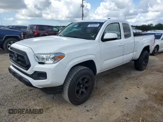 2021 Toyota Tacoma SR with VIN 3TYRX5GN2MT032229, listed as a Copart auction lot 59392875 with 28,281 mi miles and Salvage title. Bid and sale history available at DreamBid. Image 1.