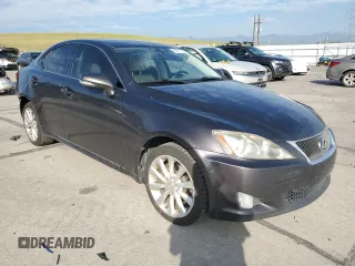 2010 Lexus IS 250 with VIN JTHCF5C29A5042532, listed as a Copart auction lot 62377585 with 204,755 mi miles and Salvage title. Bid and sale history available at DreamBid. Image 4.
