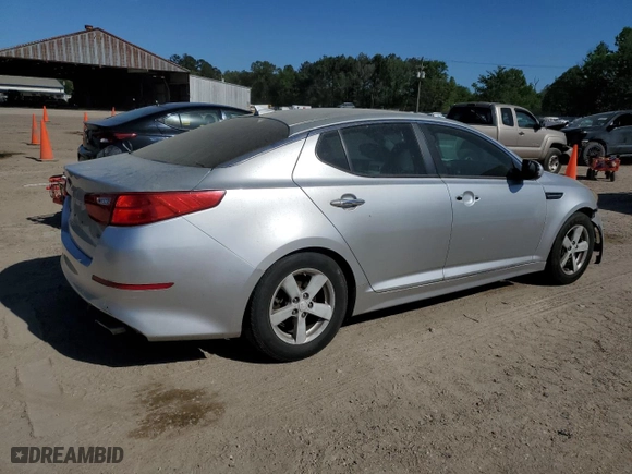 2014 Kia Optima LX with VIN KNAGM4A7XE5489570, listed as a Copart auction lot 52388275 with 0 mi miles and Salvage Title. Bid and sale history available at carsss.com. Image 3.