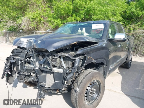 2024 Toyota Tundra 1794 Edition with VIN 5TFMA5DBXRX142402, listed as a IAAI auction lot 42063679 with 17,523 mi miles and . Bid and sale history available at DreamBid. Image 17.