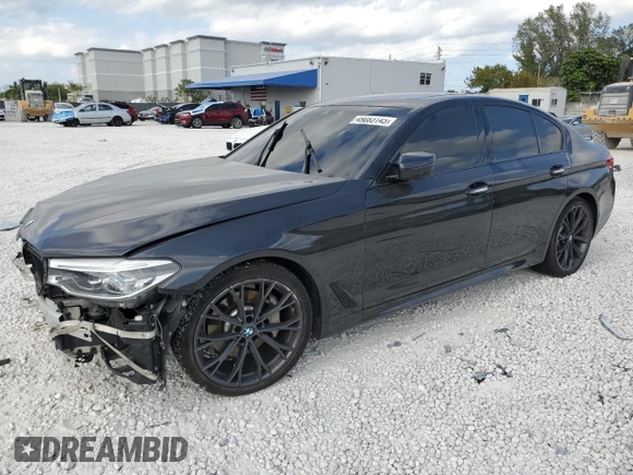 2017 BMW 5 Series 540i with VIN WBAJE5C39HG915941, listed as a Copart auction lot 49083145 with 85,511 mi miles and Salvage Title. Bid and sale history available at carsss.com. Image 1.