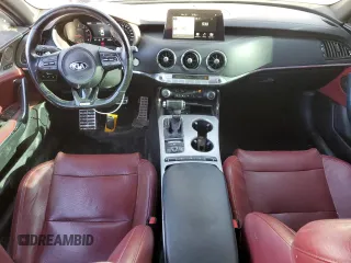 2020 Kia Stinger GT1 with VIN KNAE45LC6L6080870, listed as a Copart auction lot 48713105 with 80,995 mi miles and Salvage Title. Bid and sale history available at DreamBid. Image 8.