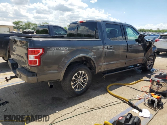 2020 Ford F-150 XL with VIN 1FTEW1EP7LKD22529, listed as a Copart auction lot 56946115 with 89,677 mi miles and Salvage title. Bid and sale history available at DreamBid. Image 3.