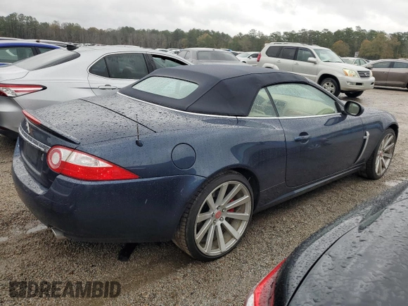 2007 Jaguar XK with VIN SAJDA44B075B06208, listed as a Copart auction lot 82694984 with 74,003 mi miles and Salvage Title. Bid and sale history available at carsss.com. Image 3.