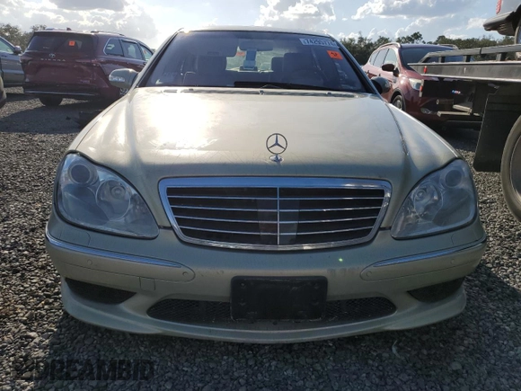 2004 Mercedes-Benz S with VIN WDBNG76J54A402895, listed as a Copart auction lot 74295774 with Not Provided miles and Salvage Title. Bid and sale history available at DreamBid. Image 5.