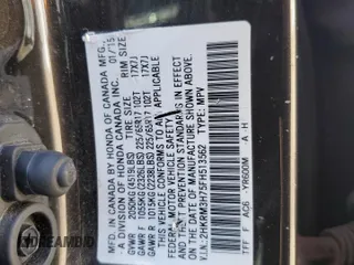2015 Honda CR-V EX-L with VIN 2HKRM3H75FH513562, listed as a Copart auction lot 50809635 with 156,942 mi miles and Salvage Title. Bid and sale history available at carsss.com. Image 15.
