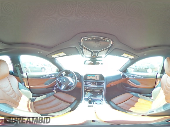 2020 BMW 8 Series 840i with VIN WBAGV4C08LCD84826, listed as a Copart auction lot 53328634 with 36,703 mi miles and Salvage title. Bid and sale history available at DreamBid. Image 12.