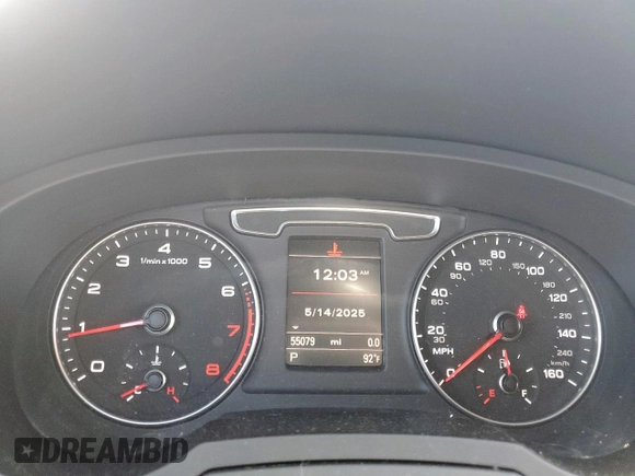 2016 Audi Q3 Premium Plus with VIN WA1BFCFS5GR023114, listed as a Copart auction lot 57947165 with 55,079 mi miles and Salvage title. Bid and sale history available at DreamBid. Image 9.
