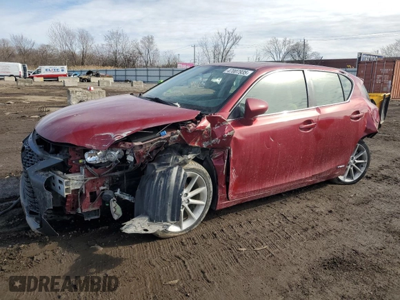 2013 Lexus CT 200h с VIN JTHKD5BH4D2167516, выставлен на аукционе Copart как лот 47007935 с пробегом Не указан миль и Списание • Salvage title. История ставок и продаж доступна на DreamBid. Изображение 1.