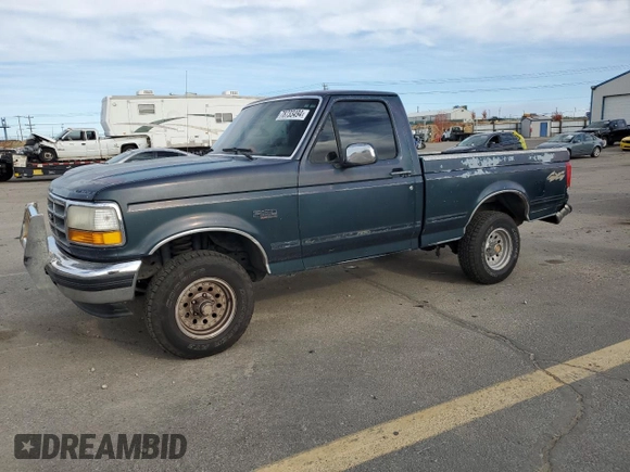 1992 Ford F-150 with VIN 1FTEF14N7NNB19495, listed as a Copart auction lot 78733494 with 250,495 mi miles and Salvage Title. Bid and sale history available at carsss.com. Image 1.