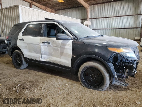 2014 Ford Utility Police Interceptor with VIN 1FM5K8AR5EGB59229, listed as a Copart auction lot 78055074 with 0 mi miles and Clean Title. Bid and sale history available at carsss.com. Image 4.