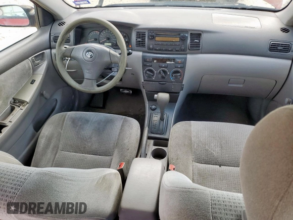 2005 Toyota Corolla CE with VIN 1NXBR32EX5Z443647, listed as a Copart auction lot 60758375 with 293,720 mi miles and Salvage title. Bid and sale history available at DreamBid. Image 8.