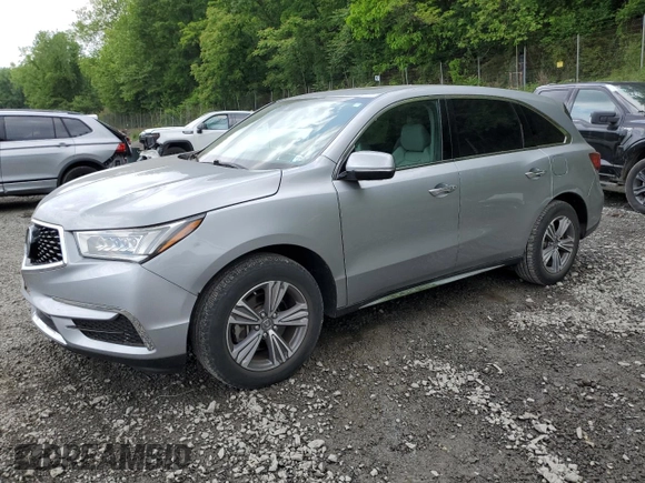 2019 Acura MDX with VIN 5J8YD4H33KL037219, listed as a Copart auction lot 58569505 with 28,215 mi miles and Salvage title. Bid and sale history available at DreamBid. Image 1.