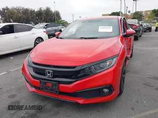 2019 Honda Civic Sport with VIN 2HGFC2F8XKH585650, listed as a IAAI auction lot 42043354 with 116,412 mi miles and . Bid and sale history available at DreamBid. Image 2.