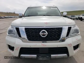 2017 Nissan Armada SV z VIN JN8AY2NC3H9504002, wystawiony jako Copart lot #54326965 z przebiegiem 86 469 mil mil oraz Szkoda całkowita • Salvage title. Historia ofert i sprzedaży dostępna na DreamBid. Obrazek 5.