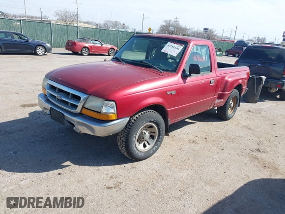 1999 Ford Ranger XL with VIN 1FTYR10C9XPA61440, listed as a IAAI auction lot 41781600 with 295,619 mi miles. Bid and sale history available at carsss.com. Image 2.