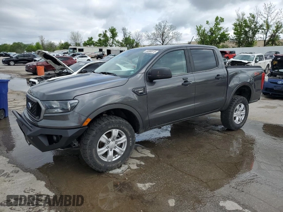 2019 Ford Ranger XL with VIN 1FTER4FH7KLB21853, listed as a Copart auction lot 54586515 with 97,758 mi miles and Salvage title. Bid and sale history available at DreamBid. Image 1.
