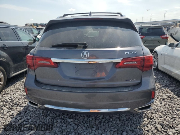 2018 Acura MDX Sport Hybrid w/Advance Pkg with VIN 5J8YD7H71JL000379, listed as a Copart auction lot 64237073 with 58,022 mi miles. Bid and sale history available at carsss.com. Image 6.