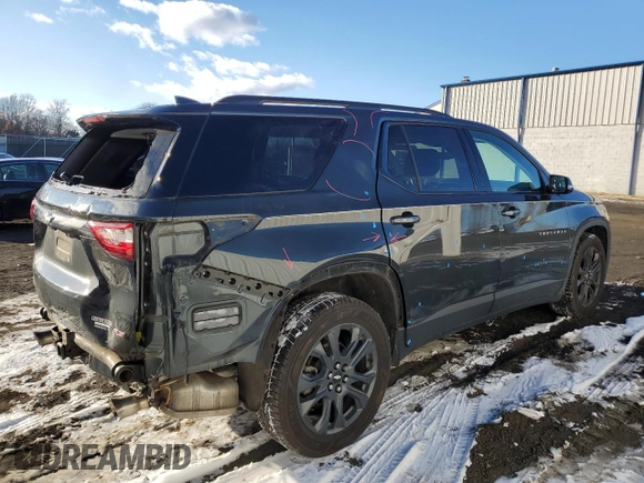 2019 Chevrolet Traverse RS with VIN 1GNEVJKW9KJ252218, listed as a Copart auction lot 41497125 with 56,342 mi miles and Salvage Title. Bid and sale history available at carsss.com. Image 3.