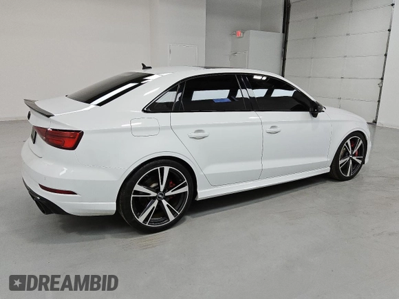 2019 Audi RS 3 with VIN WUABWGFF8KA905081, listed as a Copart auction lot 54592515 with 74,616 mi miles and Salvage title. Bid and sale history available at DreamBid. Image 3.