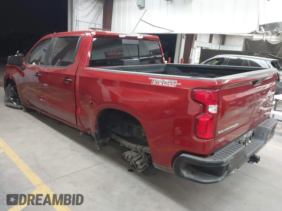 2021 Chevrolet Silverado 1500 LT Trail Boss with VIN 1GCPYFED8MZ167911, listed as a IAAI auction lot 41732808 with 34,903 mi miles and . Bid and sale history available at DreamBid. Image 3.