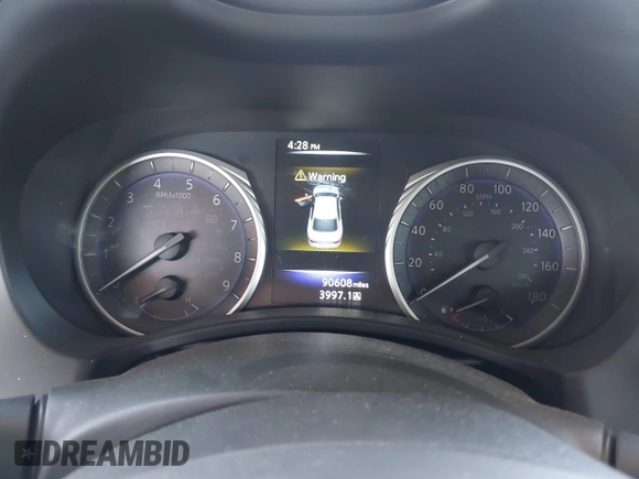2017 Infiniti Q50 3.0t Premium with VIN JN1EV7AP4HM739763, listed as a IAAI auction lot 42011605 with 90,608 mi miles. Bid and sale history available at carsss.com. Image 7.