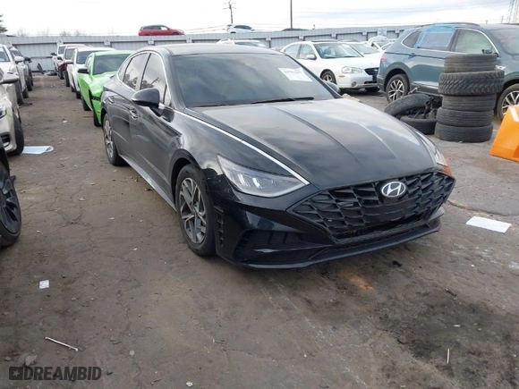 2023 Hyundai Sonata SEL with VIN KMHL64JA8PA259099, listed as a IAAI auction lot 41701197 with 73,187 mi miles. Bid and sale history available at carsss.com. Image 1.