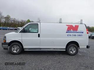 2021 Chevrolet Express Cargo Van with VIN 1GCWGAF7XM1217071, listed as a IAAI auction lot 41959458 with 42,596 mi miles. Bid and sale history available at carsss.com. Image 14.
