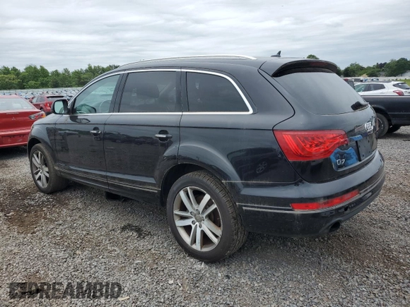 2013 Audi Q7 Premium Plus with VIN WA1LGAFE3DD016266, listed as a Copart auction lot 62180935 with 180,937 mi miles and Clean title. Bid and sale history available at DreamBid. Image 2.