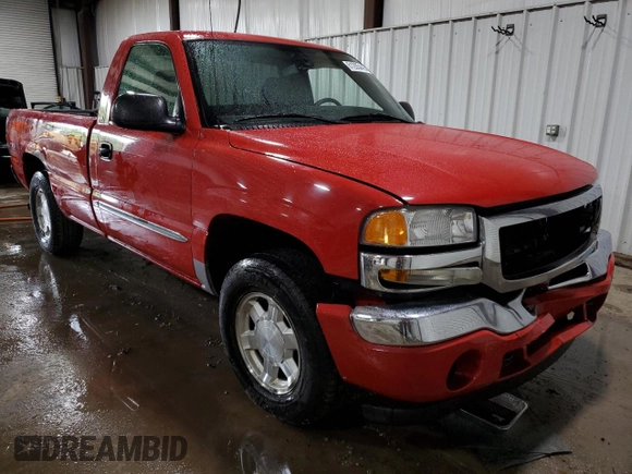 2005 GMC Sierra 1500 SLE with VIN 1GTEK14T35Z273334, listed as a Copart auction lot 61205445 with 107,518 mi miles and Salvage title. Bid and sale history available at DreamBid. Image 4.