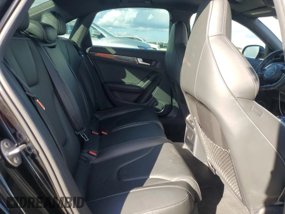 2015 Audi S4 Premium Plus with VIN WAUBGAFL9FA013731, listed as a Copart auction lot 86951844 with 44,027 mi miles and Salvage Title. Bid and sale history available at carsss.com. Image 10.