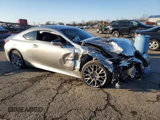 2021 Lexus RC with VIN JTHD85EC9M5006171, listed as a Copart auction lot 86593954 with 54,980 mi miles and Salvage Title. Bid and sale history available at carsss.com. Image 4.