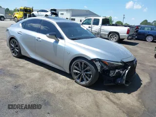 2024 Lexus IS 350 F Sport z VIN JTHGZ1B2XR5078857, wystawiony jako IAAI lot #42172598 z przebiegiem 21 389 mil mil oraz . Historia ofert i sprzedaży dostępna na DreamBid. Obrazek 1.
