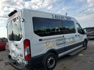 2021 Ford Transit with VIN 1FDAX2CG2MKA23709, listed as a Copart auction lot 74054214 with 105,503 mi miles and Salvage Title. Bid and sale history available at DreamBid. Image 3.