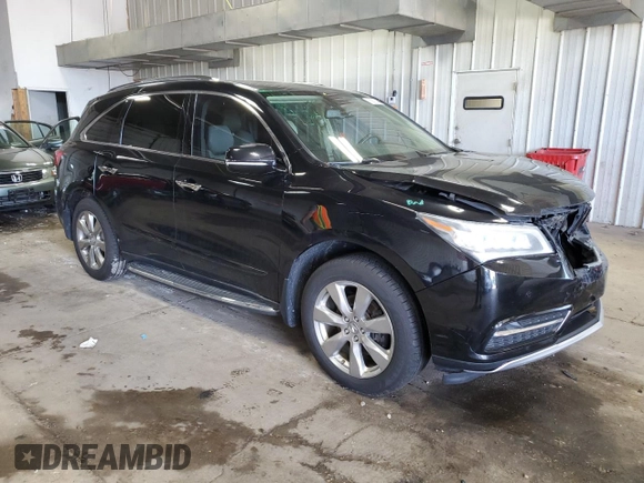2014 Acura MDX Advance with VIN 5FRYD4H83EB037558, listed as a Copart auction lot 60697445 with 178,649 mi miles and Non repairable. Bid and sale history available at DreamBid. Image 4.