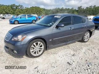 2008 Infiniti M z VIN JNKAY01E98M601059, wystawiony jako Copart lot #58211385 z przebiegiem 220 239 mil mil oraz Szkoda całkowita • Salvage title. Historia ofert i sprzedaży dostępna na DreamBid. Obrazek 1.